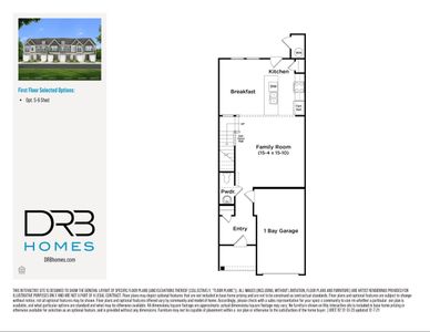 New construction Townhouse house 404 Alicat Dr, Simpsonville, SC 29680 plan Litchfield - image