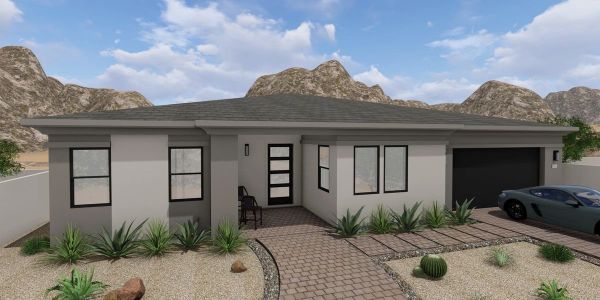 New construction Single-Family house 14828 E Valley Vista Dr, Fountain Hills, AZ 85268 plan Western - image