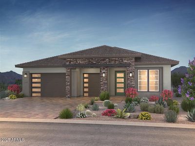New construction Single-Family house 33357 N 129Th Ave, Peoria, AZ 85383 plan Savona Elevation C - image