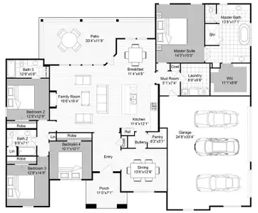 New construction Single-Family house 687 Bent Tree Ln, Weatherford, TX 76085 plan The Wellington II - image 4