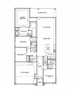 New construction Single-Family house 13215 Lanrin Park Ln, Houston, TX 77044 plan Floor Plan 2253 - image