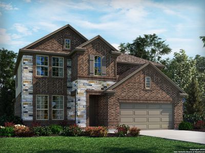 New construction Single-Family house 29231 Angelfish Blvd, Boerne, TX 78006 The Evergreen (4011)- photo 0