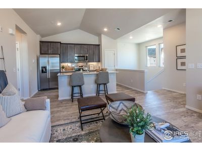 EXAMPLE PHOTO: LIVING ROOM AND KITCHEN