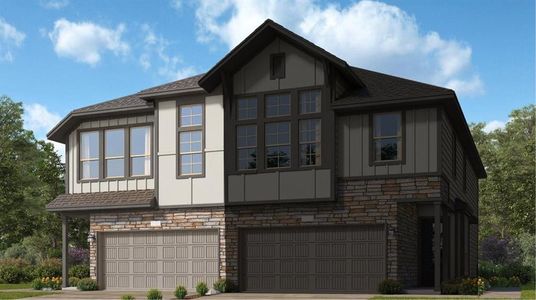 New construction Townhouse house 21243 Doubtful Canyon Drive, Cypress, TX 77433 - photo 0