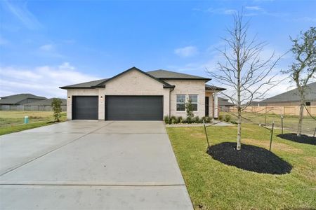 New construction Single-Family house 79 Leon Way, Dayton, TX 77535 The Riviera A with 3-Car Garag- photo 0