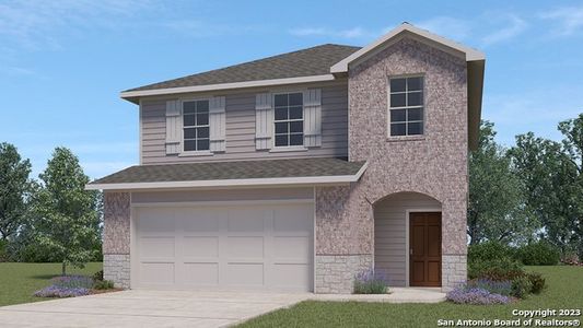 New construction Single-Family house 149 Grey Woodpecker, San Antonio, TX 78253 The Grace- photo 0