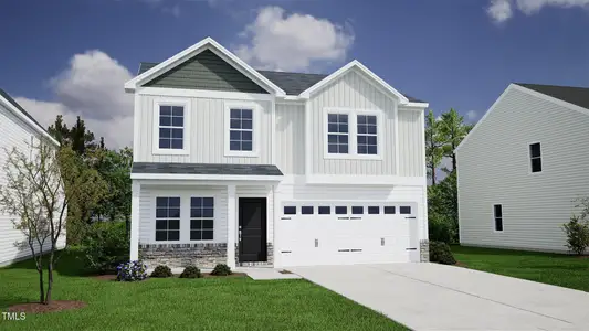 New construction Single-Family house 61 Plantation Dr, Youngsville, NC 27596 Lancaster- photo 0