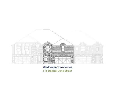 New construction Single-Family house 616 Damsel June St, Unit 4B, Lewisville, TX 75056 plan TH Building 12 Unit 2 W - image
