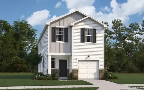 New construction Single-Family house 807 Dark Lark, Adkins, TX 78101 plan Compass - image