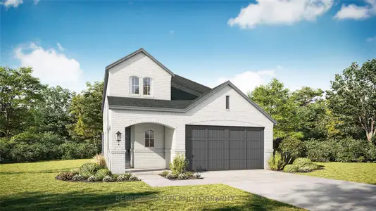 New construction Single-Family house 212 Menlo Bnd, Liberty Hill, TX 78642 Everleigh Plan- photo 0