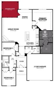 Beazer Homes Goodland Baxter Floorplan.