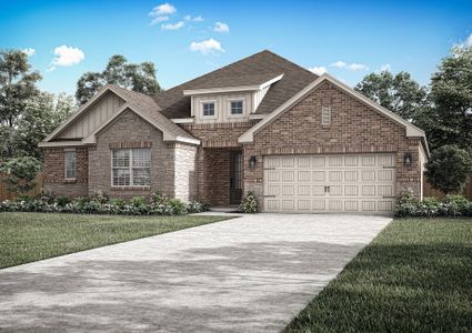 New construction Single-Family house 101 W Luna Blue Ln, Jarrell, TX 76537 plan Mauricio - image
