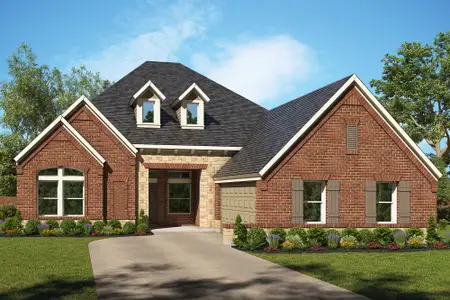 New construction Single-Family house 3587 Redbud Flower Trl, Venus, TX 76084 plan The Chamberlaine - image