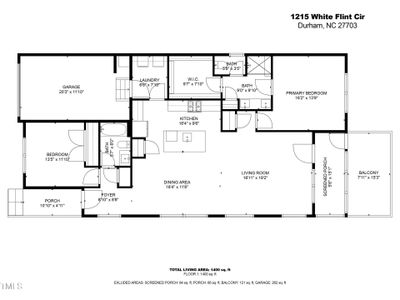 New construction Single-Family house 1215 White Flint Cir, Durham, NC 27703 null- photo 48 48