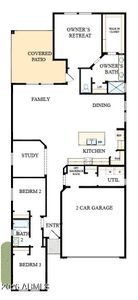 New construction Single-Family house 2921 E Mission Ln, San Tan Valley, AZ 85140 plan The Castello - image