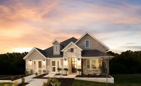 New construction Single-Family house 12812 Evening Falcon Vw, Buda, TX 78610 plan Medina II - image