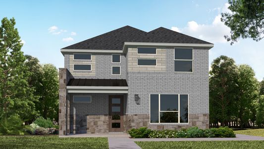 Plan 1407 Elevation C with Stone