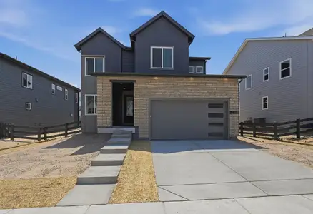 New construction Single-Family house 6513 Bridlespur St, Castle Pines, CO 80108 plan 4074 Corbett Elevation C - Modern Prairie - image