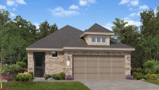 New construction Single-Family house 18127 Trepito Avenue, New Caney, TX 77357 Everett II- photo 0