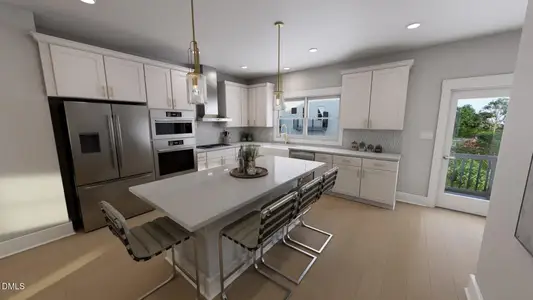 New construction Townhouse house 3016 White Rail Dr, Fuquay Varina, NC 27526 plan Atlas End Unit - image