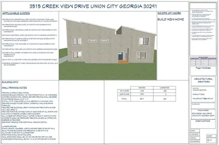 New construction Single-Family house 3515 Creekview Dr, Union City, GA 30291 - image