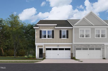 New construction Townhouse house 7135 Hubner Place, Unit 28, Cary, NC 27519 Sierra- photo 0