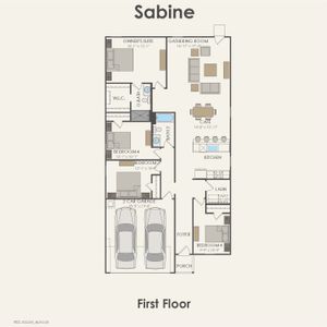 New construction Single-Family house 2311 Roundstone Wy, Princeton, TX 75407 plan Sabine - image