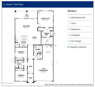 New construction Single-Family house 4099 W Brenley Dr, San Tan Valley, AZ 85144 - image
