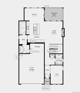 Structural options added include: covered outdoor living, modern fireplace, tub and shower in primary bath, 8' doors on main level.