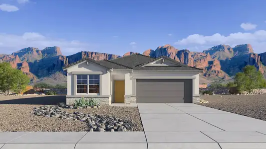 New construction Single-Family house 25236 N 184Th Ln, Wittmann, AZ 85361 plan Lark - image