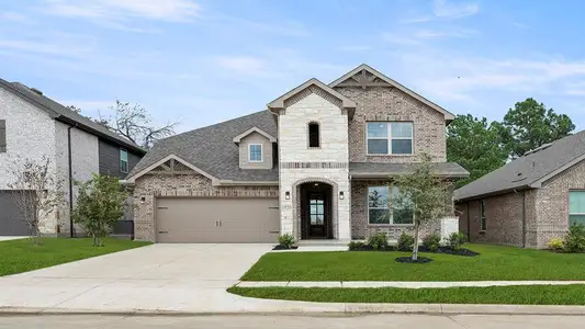 New construction Single-Family house 1520 Edgeway Dr, Aubrey, TX 76227 plan Ironwood II W - image