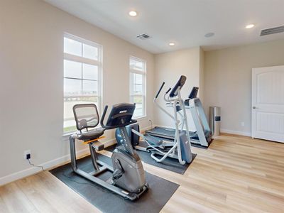 New construction Single-Family house 1218 Hidden Oaks Dr, Tomball, TX 77375 Portico- photo 10 10