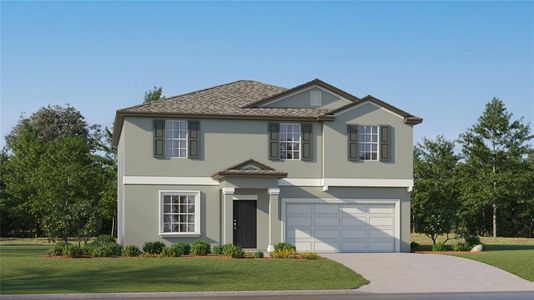 New construction Single-Family house 13052 Calcite Blue Avenue, Wimauma, FL 33598 Providence II- photo 0