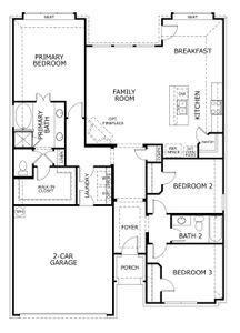 New construction Single-Family house 4049 Kitts Rd, Granbury, TX 76049 plan Concept 1660 - image 3