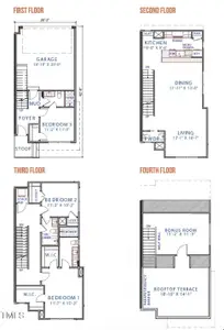 New construction Townhouse house 512 Gordon St, Unit #901, Durham, NC 27701 plan Sierra - image 4