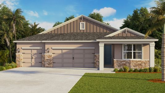 New construction Single-Family house 2084 Stratten Dr, Zephyrhills, FL 33541 plan Denham - image