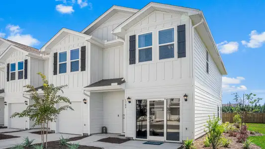 New construction Townhouse house 1704 Jakes Dr, Lynn Haven, FL 32405 plan The Palm (Exterior Unit) - image