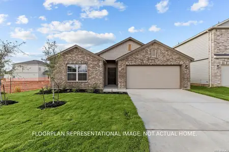 New construction Single-Family house 7423 Toledo Bnd, San Antonio, TX 78252 plan Pizarro - 40' Smart Series - image