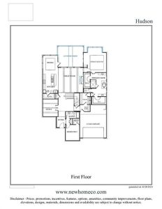 1st floor layout - doesn't show the 3rd car garage