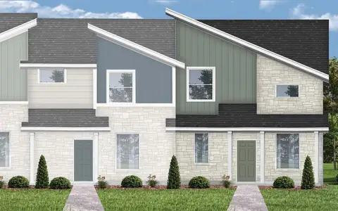 New construction Townhouse house 500 Municipal Dr, Unit 3, Leander, TX 78641 Pei- photo 0