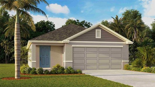 New construction Single-Family house 4375 Sand Dollar Wy, Zephyrhills, FL 33541 Downing- photo 0