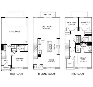 New construction Townhouse house 181 Fletchers Wy, Smyrna, TN 37167 plan Somerset - image