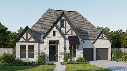 New construction Single-Family house 375 Borchers Blvd, New Braunfels, TX 78132 plan 3080W - image