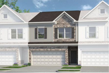 New construction Townhouse house 3870 Pressley Ln, Unit 21, Powder Springs, GA 30127 Ellison II- photo 0