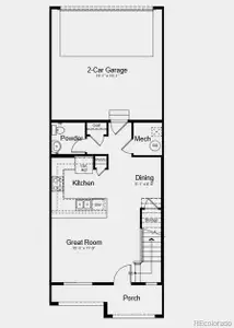 New construction Townhouse house 6570 Parterre Pkwy N, Unit 4, Thornton, CO 80602 plan Discovery - image
