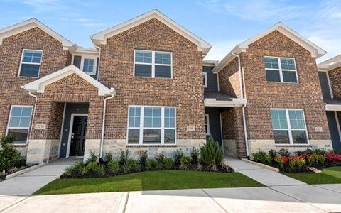 New construction Townhouse house 2746 Mariposa Creek Dr, Rosharon, TX 77583 Bowie 5B3- photo 0