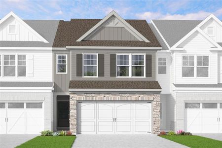 New construction Townhouse house 6009 Silverbell Dr, Flowery Branch, GA 30542 - image