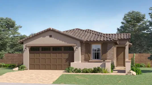 New construction Single-Family house 18640 W Hiddenview, Goodyear, AZ 85338 plan Barbaro Plan 3570 - image