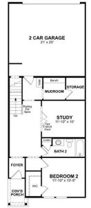 Beazer Homes Bayside Caspian Floorplan.