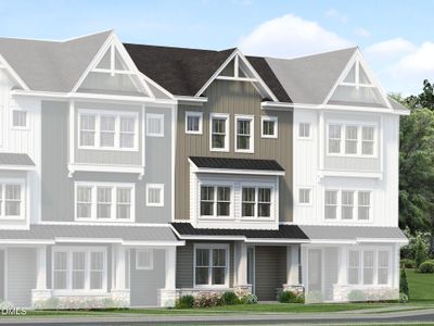 New construction Townhouse house 2415 Adrift Rd, Fuquay Varina, NC 27526 plan Atlas - Midtown Collection - image